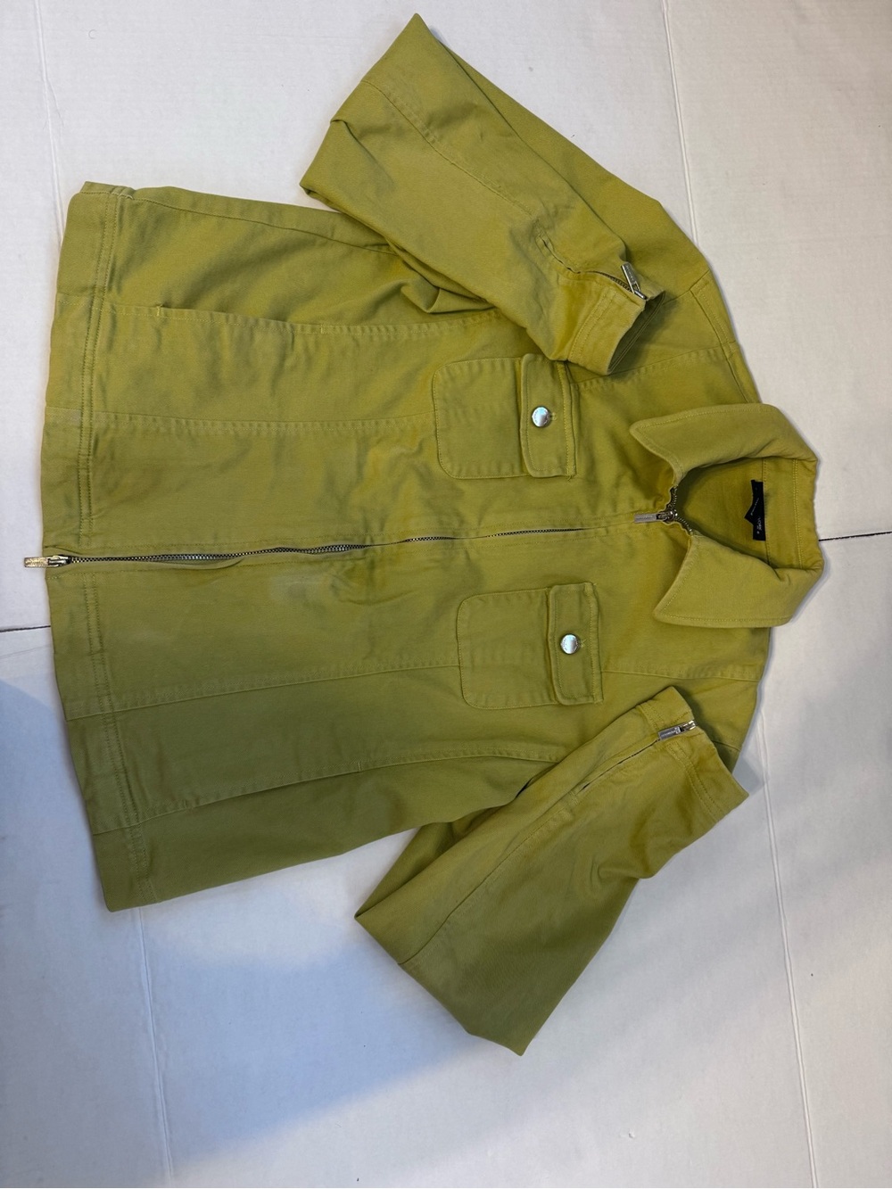 Jones New York Kids Olive-Chartreuse Jean Jacket
